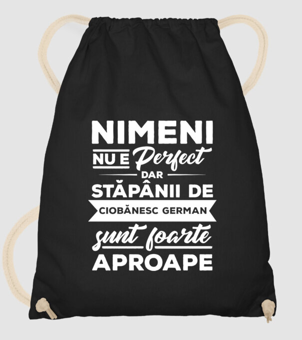 nimeni nu e perfect, dar stăpânii de ciobănesc german sunt foarte aproape model negru pe tricou