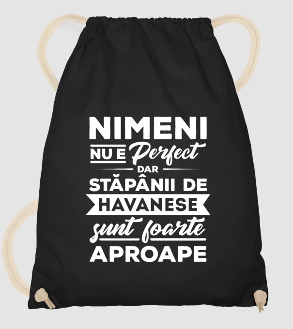 nimeni nu e perfect, dar stăpânii de havanese sunt foarte aproape model negru pe tricou