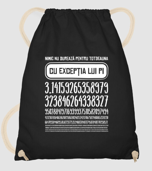 nimic nu durează pentru totdeauna, cu excepția lui pi model negru pe tricou
