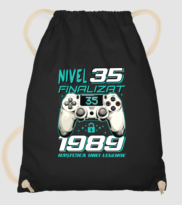 Nivel finalizat 35 1990 model negru pe tricou