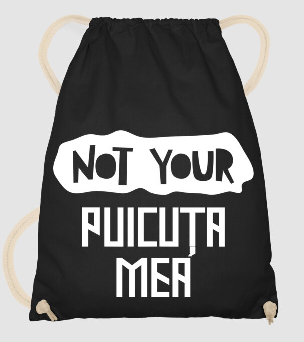 not your ... puicuța mea model negru pe tricou