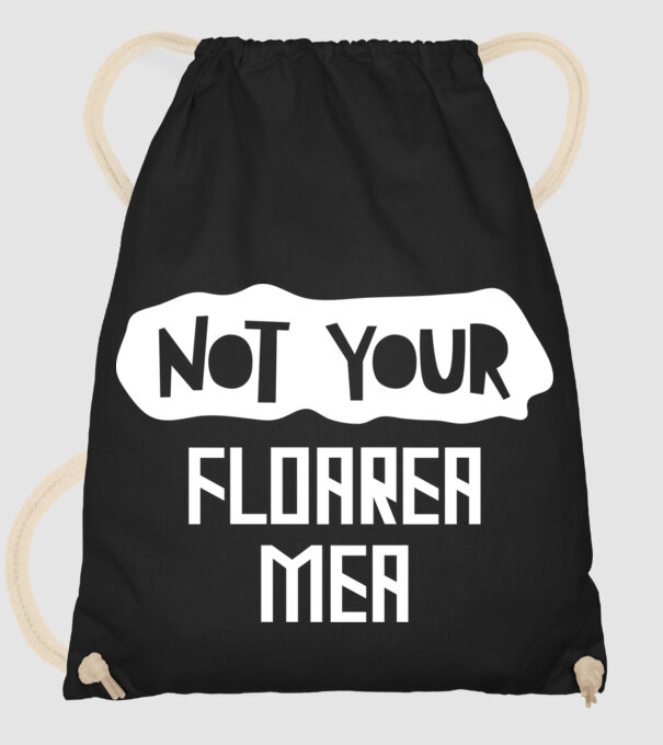 not your ... floarea mea model negru pe tricou