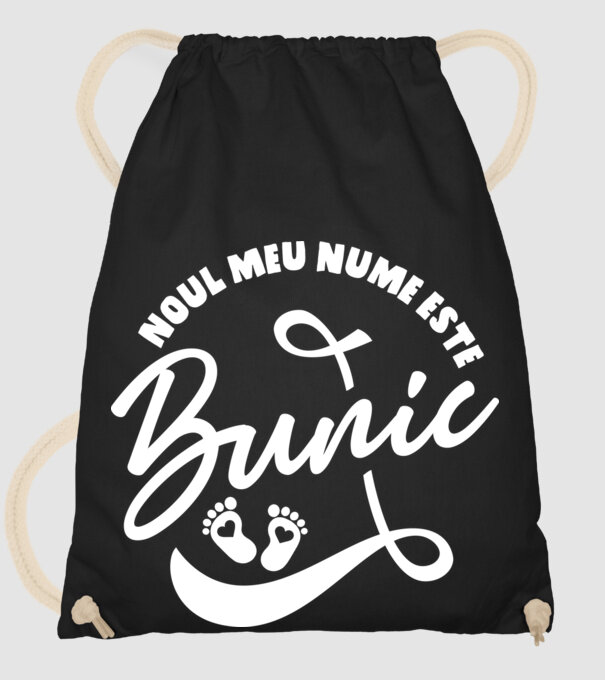 Noul meu nume este Bunic model negru pe tricou