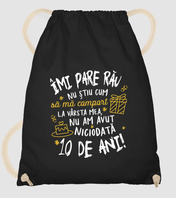 Nu am avut niciodată 10 de ani model negru pe tricou