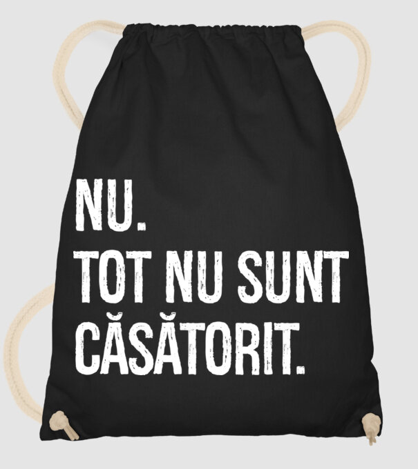 nu. tot nu sunt căsătorit. model negru pe tricou