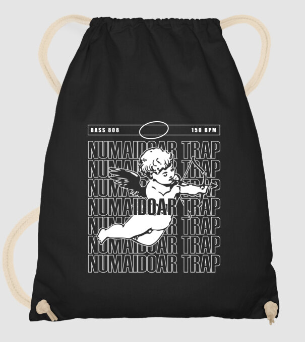 numaidoar trap model negru pe tricou