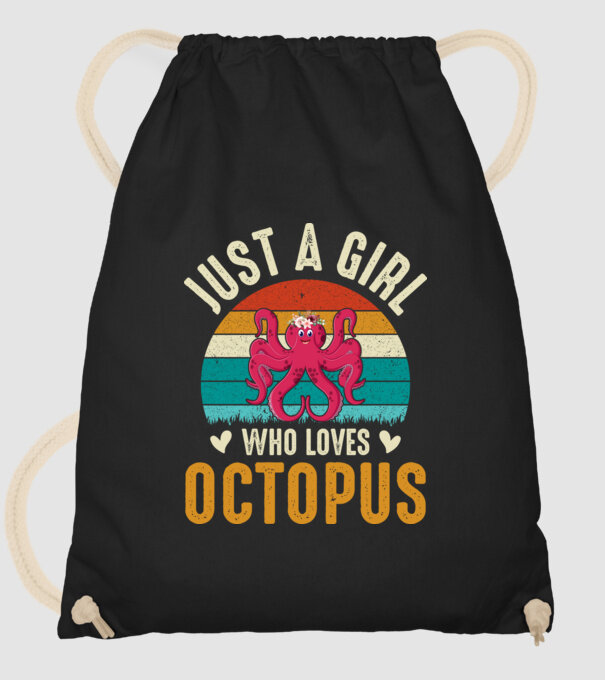 Octopus model negru pe tricou