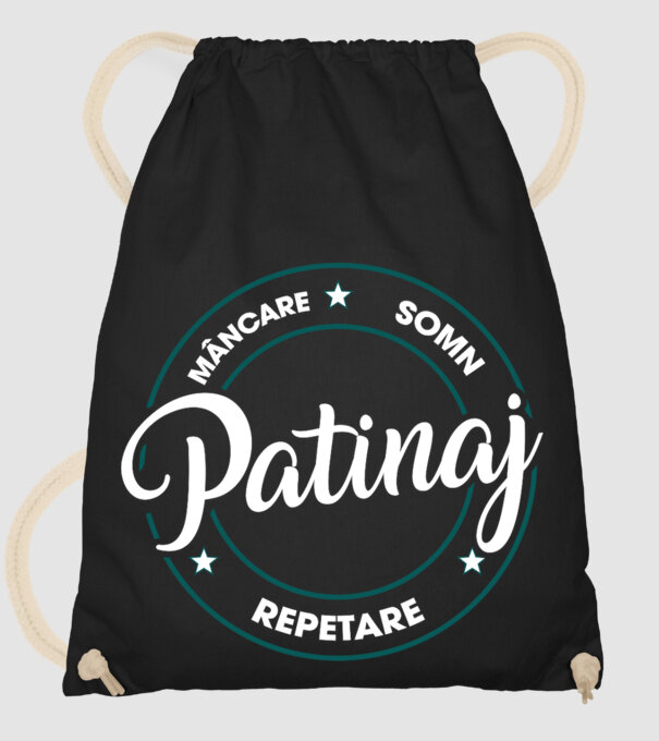 patinaj model negru pe tricou