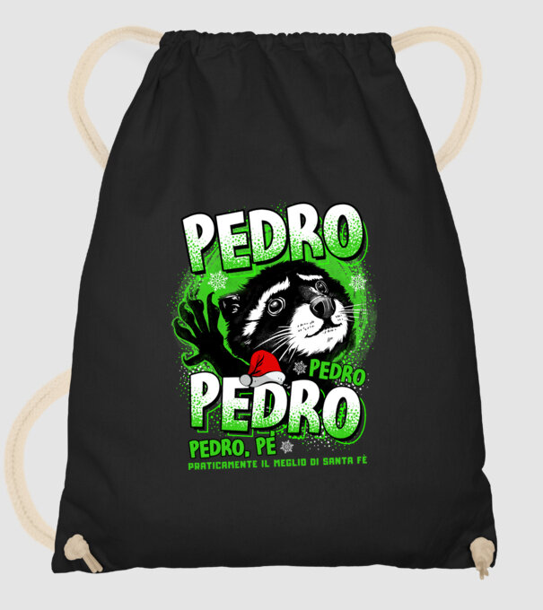 Pedro pedro christmas model negru pe tricou