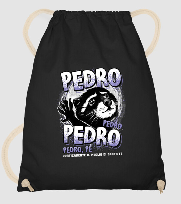 PEDRO PEDRO PEDRO model negru pe tricou