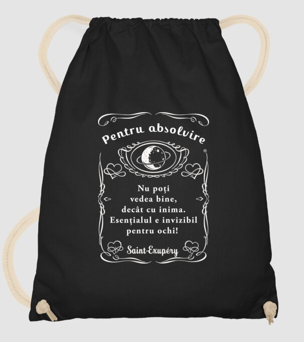 pentru absolvire model negru pe tricou
