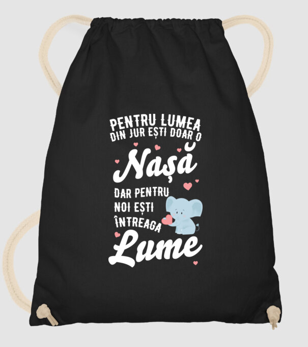 Pentru lumea din jur ești doar o nașă, dar pentru noi ești întreaga lume model negru pe tricou
