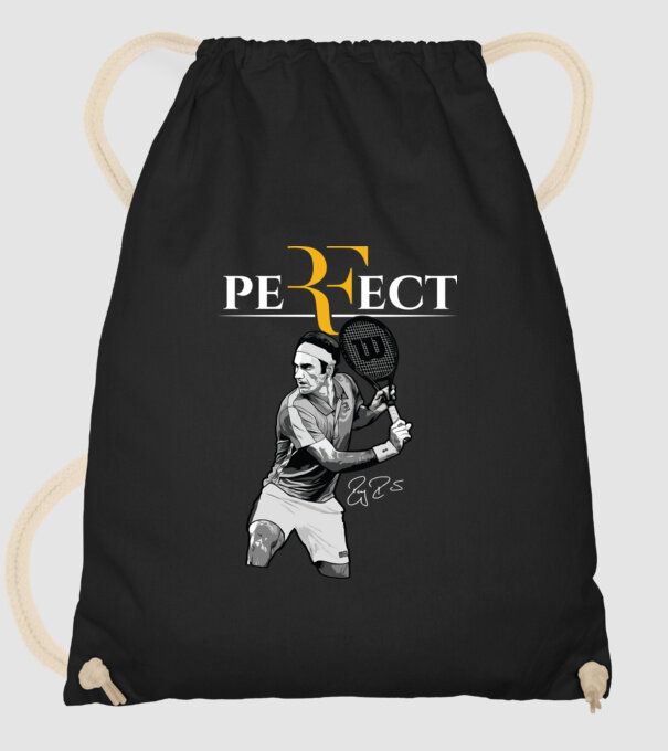 peRFect model negru pe tricou