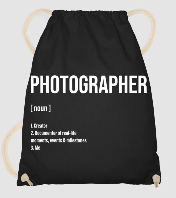 Photographer model negru pe tricou