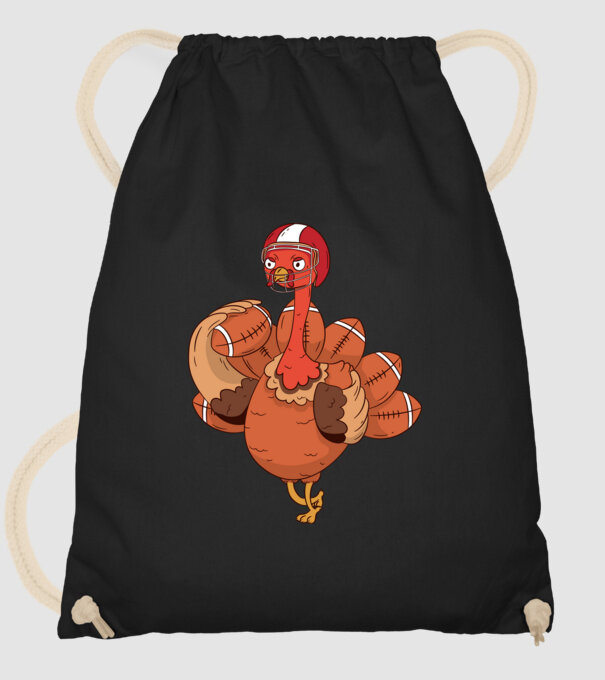 Player Turkey model negru pe tricou