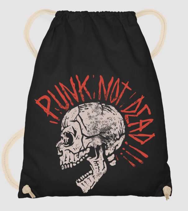 Punk Not Dead model negru pe tricou