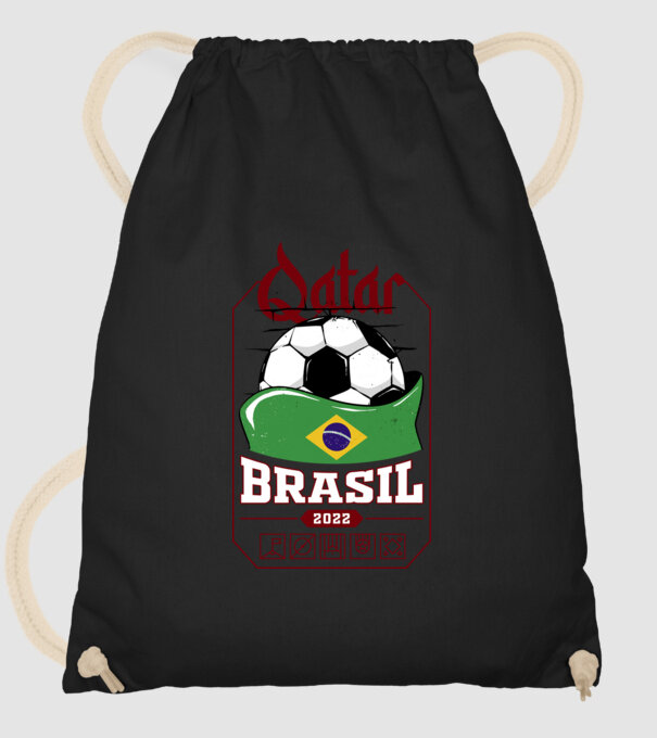 Qatar teams Brasil model negru pe tricou