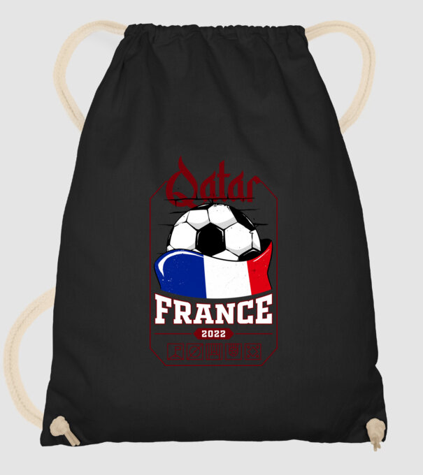 Qatar teams France model negru pe tricou
