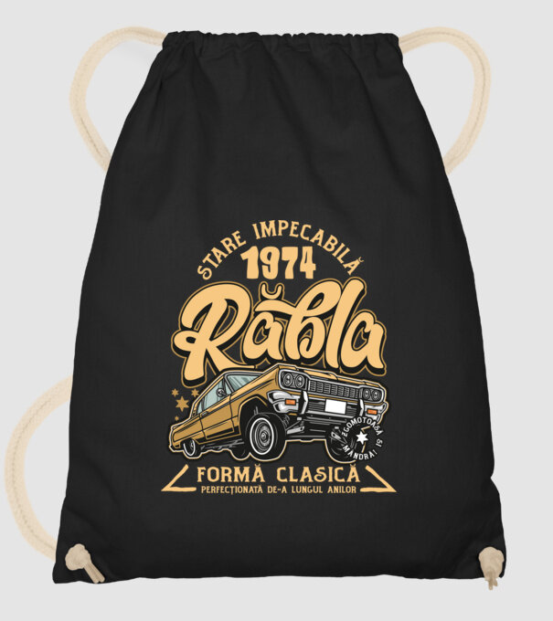 Rablă 1975 model negru pe tricou