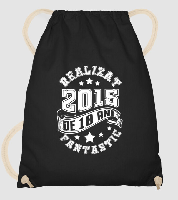 Realizat de fantastic - 2015 model negru pe tricou