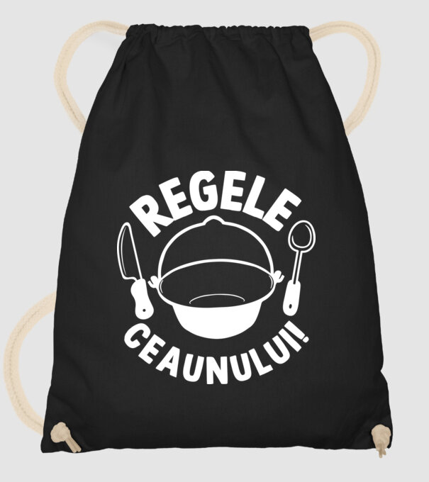 Regele - ceaunului! model negru pe tricou