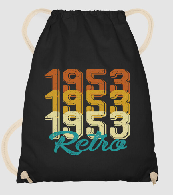 Retro 1953 model negru pe tricou