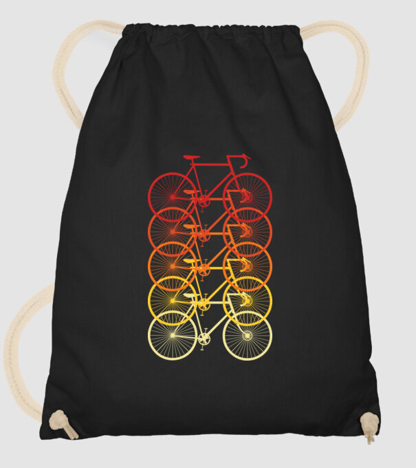 Retro Bike model negru pe tricou