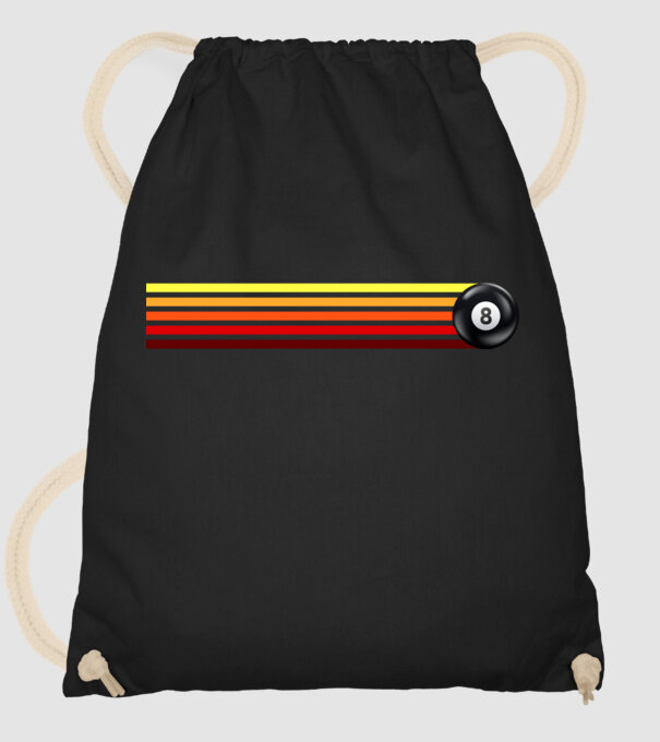 Retro - Vintage 8 ball 2 model negru pe tricou