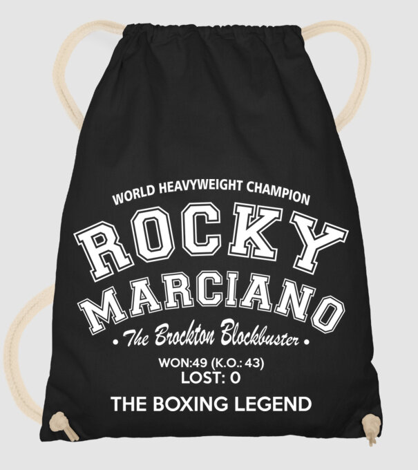 Rocky Marciano model negru pe tricou