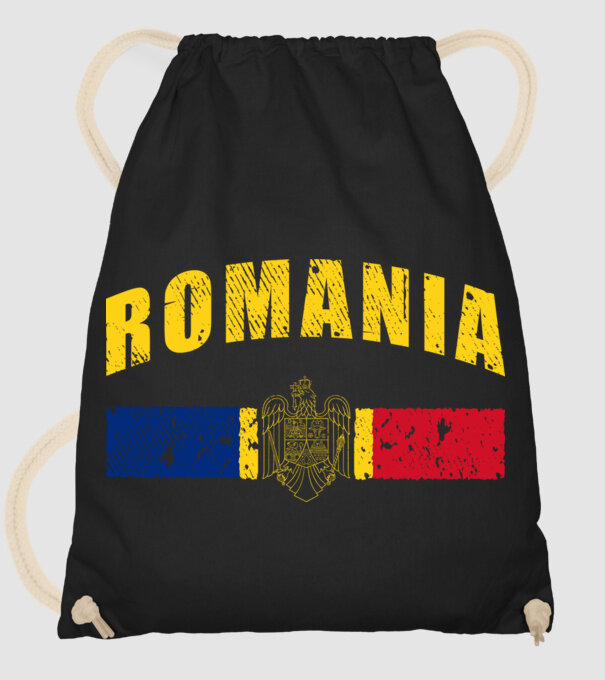 Romania coat of arms model negru pe tricou