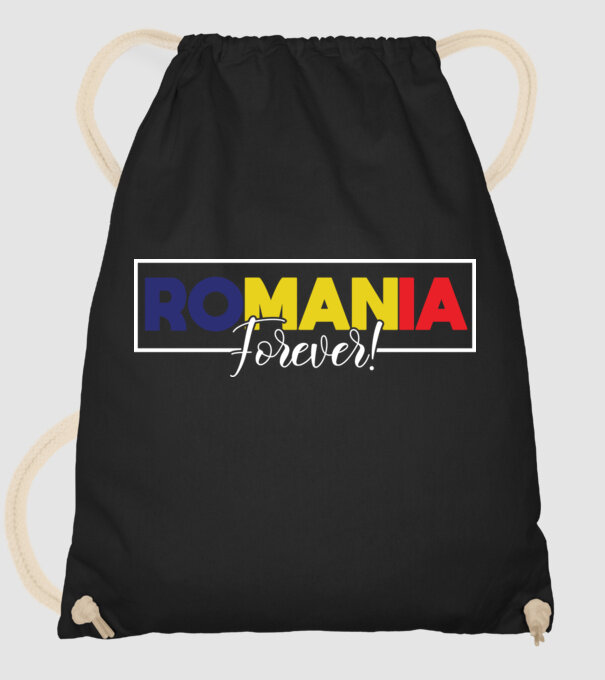 Romania forever model negru pe tricou
