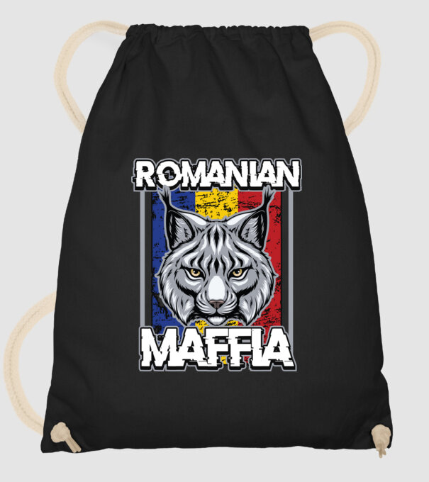 România maffia model negru pe tricou