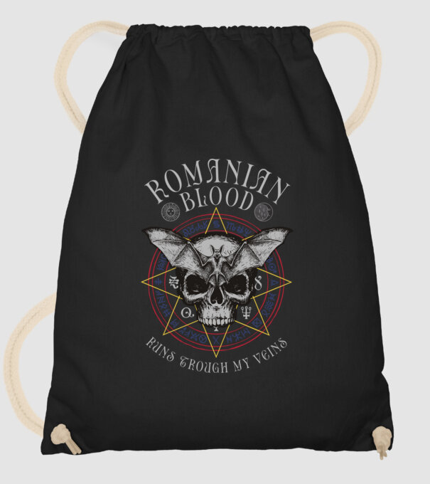 România Romanian Blood model negru pe tricou