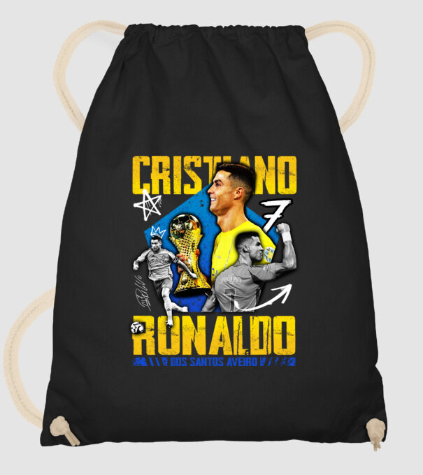 Ronaldo tribute model negru pe tricou