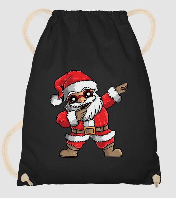 Santa dab model negru pe tricou