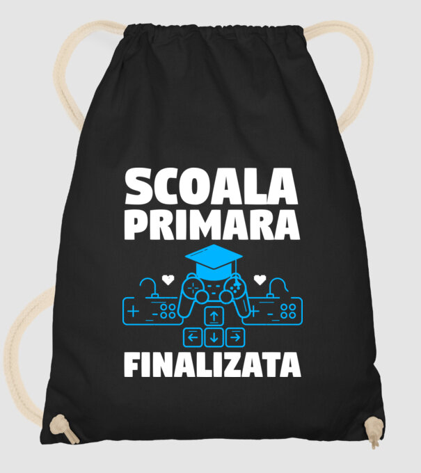 Scoala Primara Finalizata model negru pe tricou