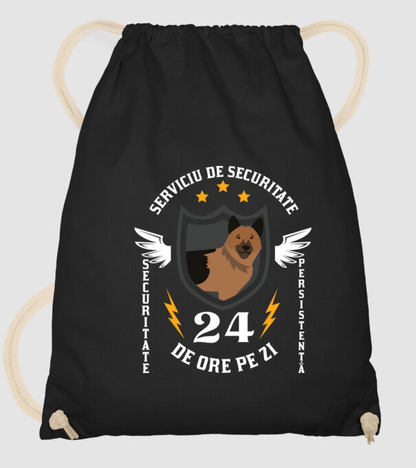serviciu de securitate - securitate - persistență - 24 de ore pe zi model negru pe tricou