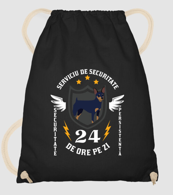 serviciu de securitate - securitate - persistență - 24 de ore pe zi model negru pe tricou