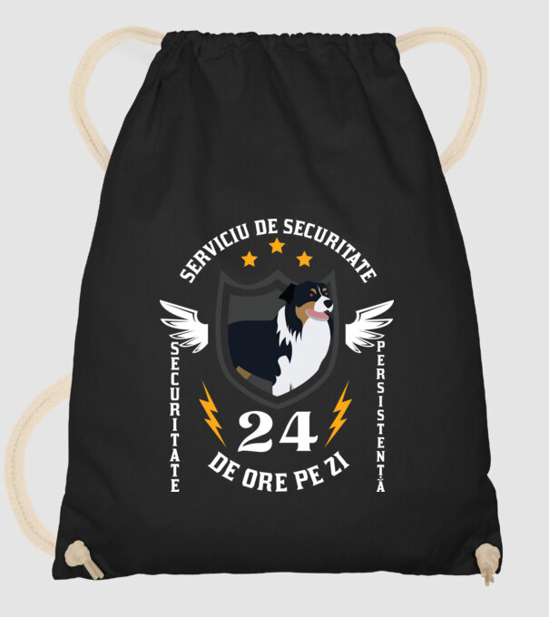 serviciu de securitate - securitate - persistență - 24 de ore pe zi model negru pe tricou
