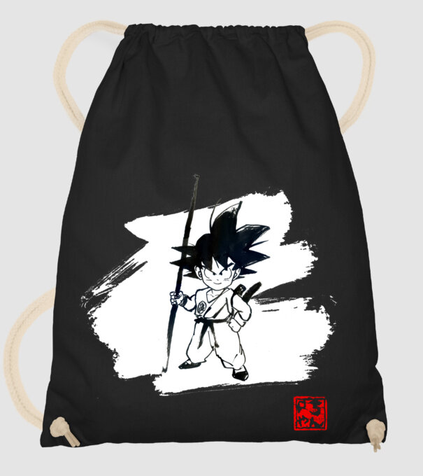 son goku art model negru pe tricou