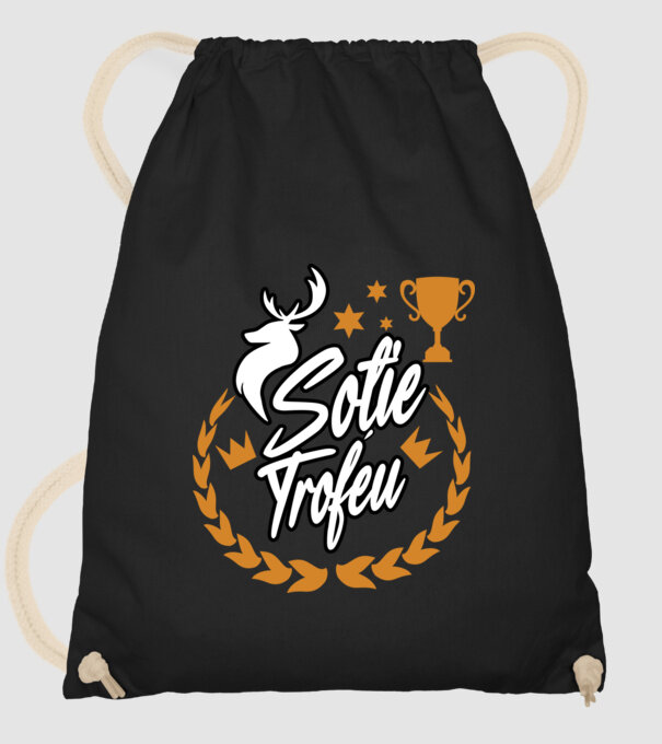 Soție trofeu model negru pe tricou