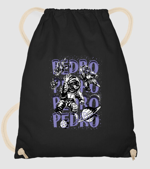SPACE PEDRO model negru pe tricou
