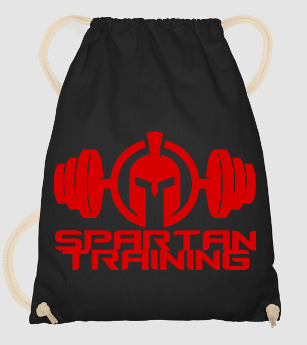 Spartan Training model negru pe tricou