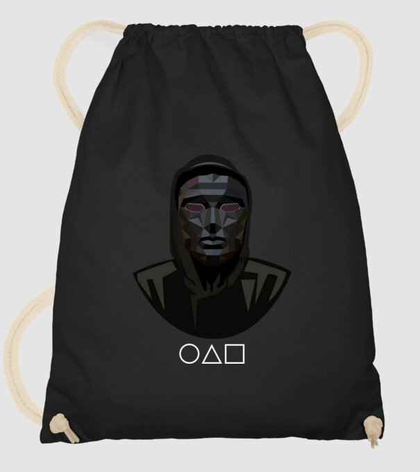 squid game boss model negru pe tricou