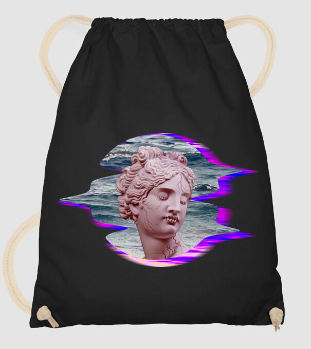 Statue model negru pe tricou
