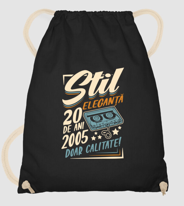 Stil eleganta 2005 model negru pe tricou