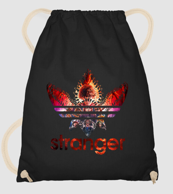 stranger logo poster model negru pe tricou