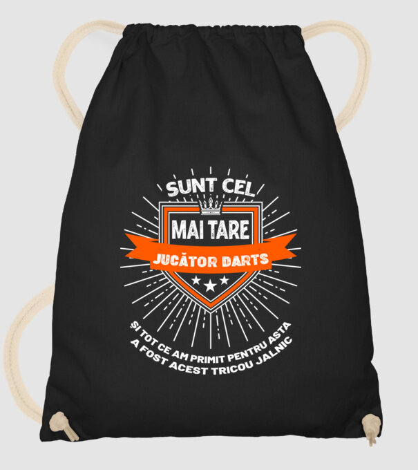 sunt cel mai tare jucător darts și tot ce am primit pentru asta a fost acest tricou jalnic model negru pe tricou