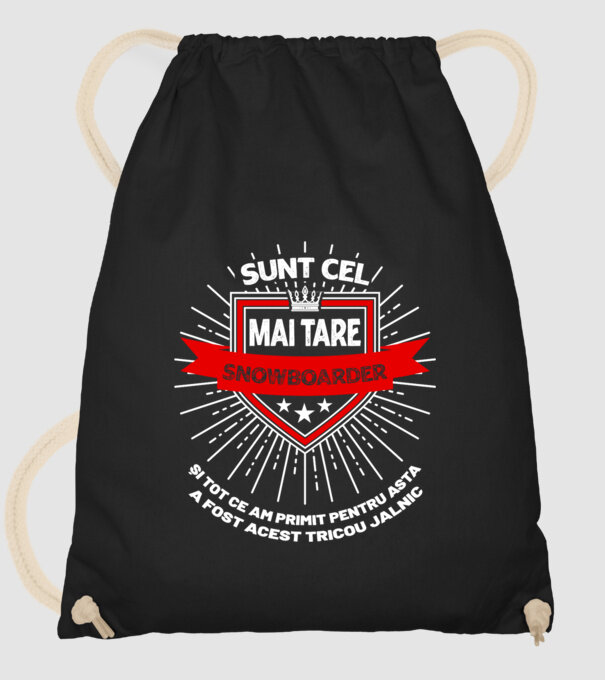 sunt cel mai tare snowboarder_D2055572 model negru pe tricou