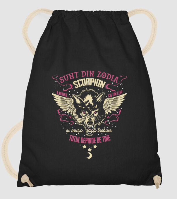 Scorpion model negru pe tricou